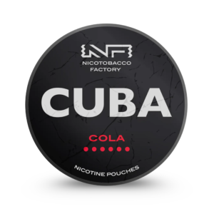 Cuba Black Cola 28mg tobacco-free nicotine pouches in Australia with black cola flavour and 28mg strength