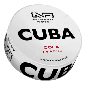 Cuba White Cola 12mg tobacco-free nicotine pouches in Australia with white cola flavour and 12mg strength