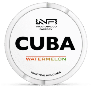 Cuba White Watermelon 12mg tobacco-free nicotine pouches in Australia with white watermelon flavour and 12mg strength
