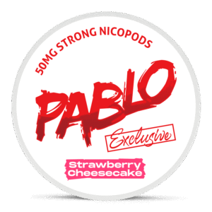 Pablo Exclusive Strawberry Cheesecake 30mg tobacco-free nicotine pouches in Australia with exclusive strawberry cheesecake flavour and 30mg strength