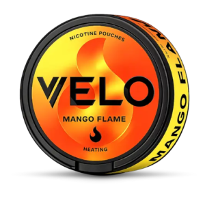 VELO Mango Flame 10mg tobacco-free nicotine pouches in Australia with mango flame flavour and 10mg strength