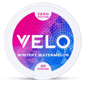 VELO Wintery Watermelon Mini 6mg tobacco-free nicotine pouches in Australia with wintery watermelon mini flavour and 6mg strength